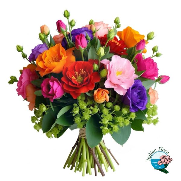 Bouquet of mixed seasonal flowers