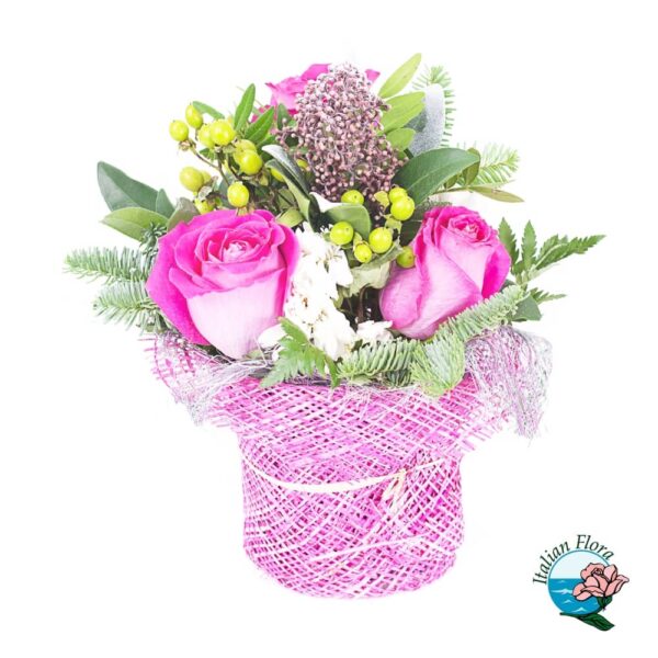 Bouquet on shades of pink