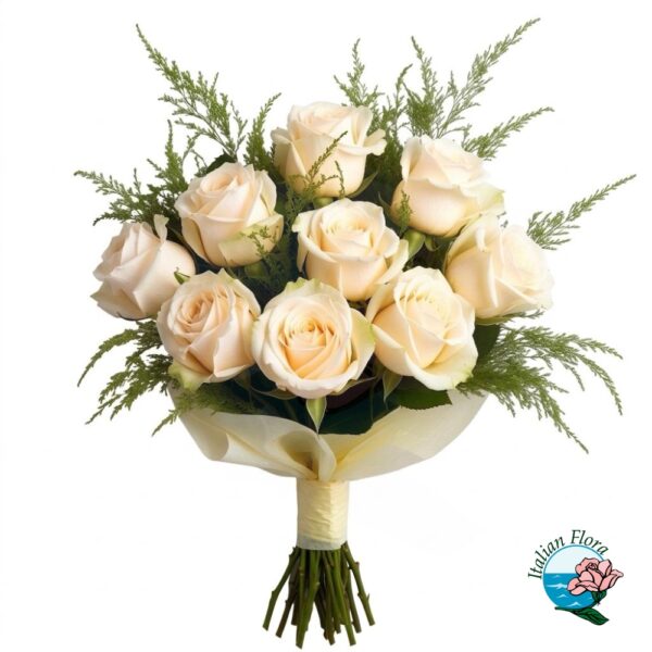 Bouquet of cream roses