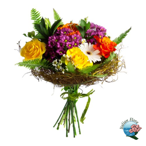 Bouquet of mixed seasonal flowers