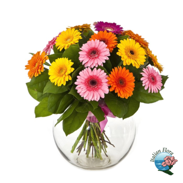 Bouquet of multi-coloured gerberas