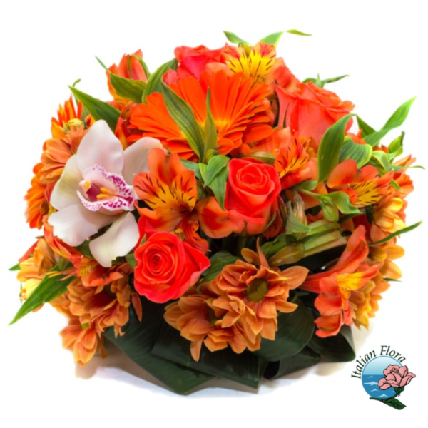 Centerpiece of orange flowers