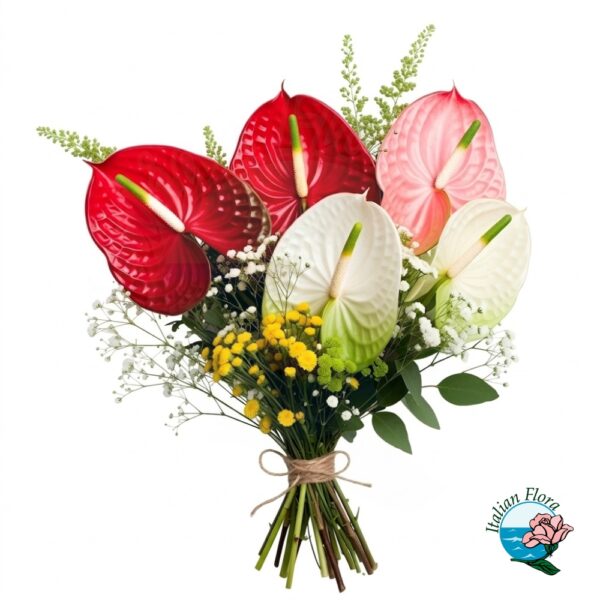Bunch with Anthurium Flower