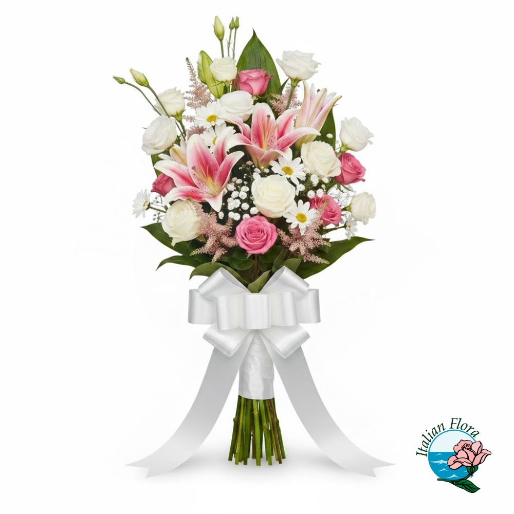 Funeral Bouquet of Flowers in Light Tones Funeral Bouquet of Flowers in Light Tones