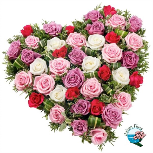trái tim của hoa hồng hỗn hợp