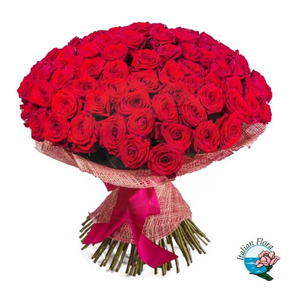 Bunch of 200 red roses