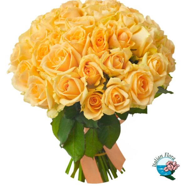 Bouquet of 50 yellow roses
