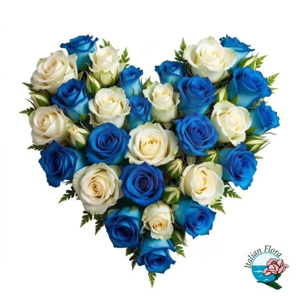 heart-of-blue-and-white-roses